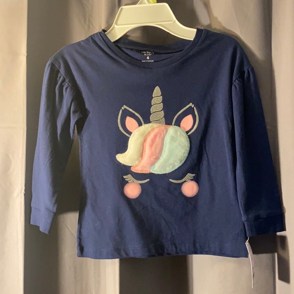 Three Quarter Length Girls Long Sleeve Top - Picture 1 of 2